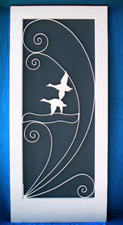 Flying Ducks Screen Door Insert