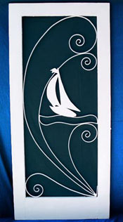 Sailboat Screen Door insert